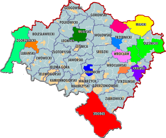 Tereny objęte monitoringiem przez Lokalne Grupy Monitoringu 